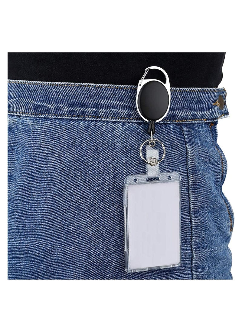 Card Protector, Vertical 2 Card Badge Holder Transparent Plastic ID Credit Card Protector with Thumb Slot, Rigid PC Transparent Material,10 Pack - pzsku/Z220C5FD0DE54AEC75921Z/45/_/1717035946/f12067c9-84f6-4115-9a99-508dad725e38