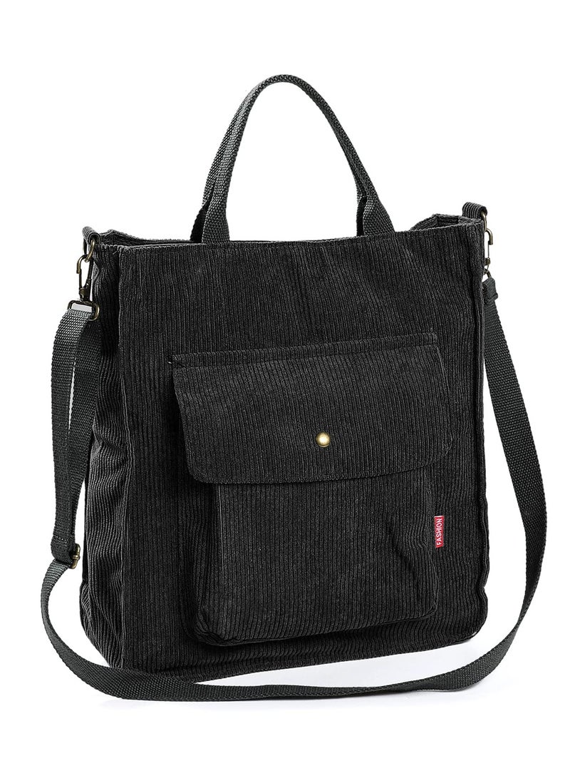 SYOSI SYOSI Crossbody Bag for Women, Corduroy Tote Bag, Crossbody Purse For Women Casual Backpack Shoulder Handbags with Ajustable Strap  - Image 1
