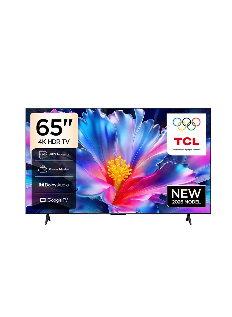 تلفاز ذكي LED 65 بوصة 4K مع Google TV، صوت دولبي، معدل تحديث 60 هرتز