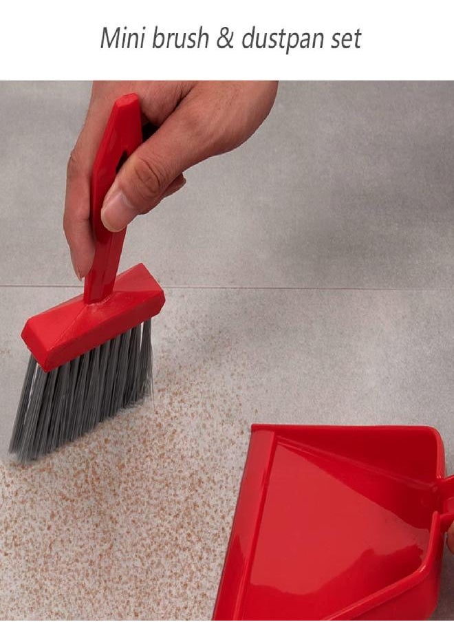 Xifando - Xifando Mini Housekeeping Cleaning Broom&Dustpan, Mini Brush and Dustpan Set - Image 1