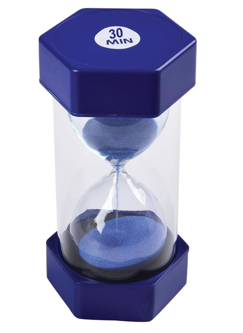 Rubik Sand Timer, 30 Minutes Creative Vintage Hourglass for Office Home Kitchen Desktop Decoration (30 min, Dark Blue)  - Image 1