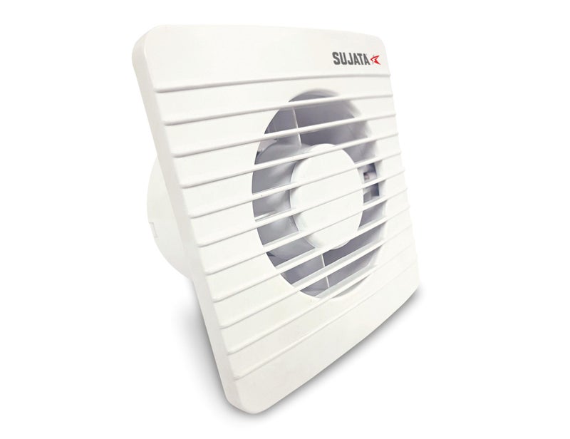 Sujata 4 Inch Premium Exhaust Fan for Kitchen, Bathroom & Office | 2 Years Warranty | 100MM High Speed Exhaust Fan | 2600 RPM | 100% Copper Winding Motor | Strong Air Suction (APB207 - White) - Image 1