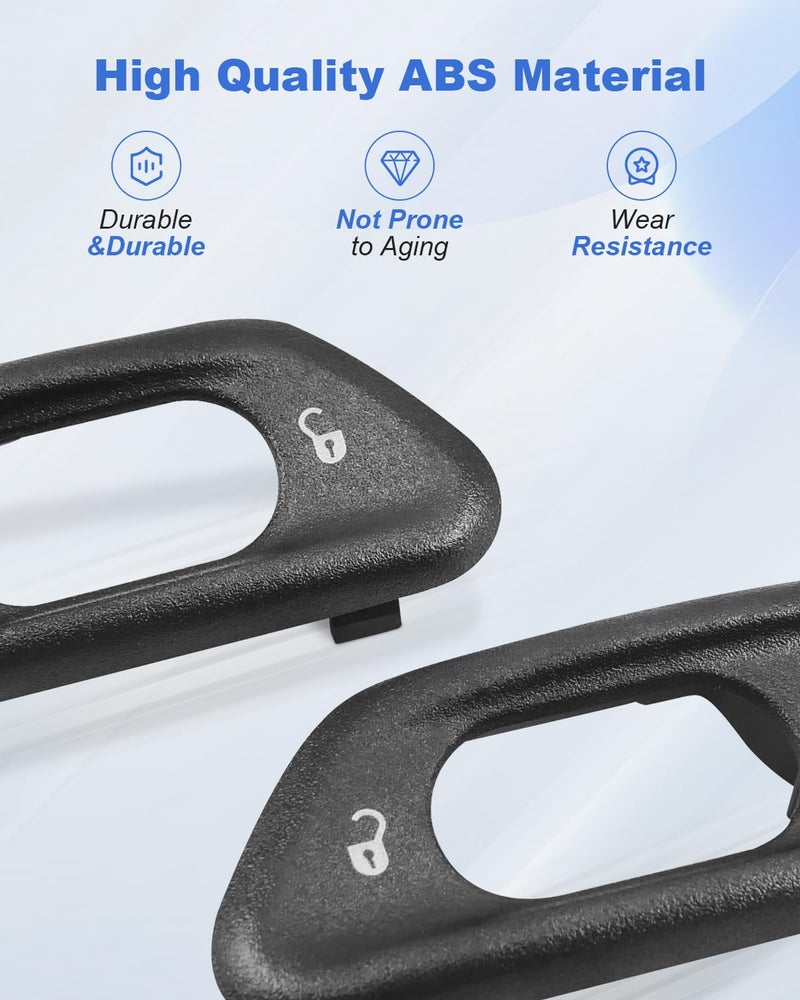 JUQAFY Door Lock Switch Bezel for Jeep Wrangler JK - Image 3