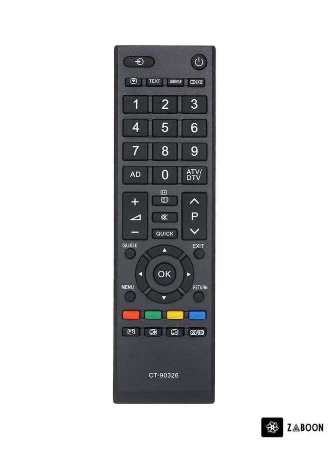 Zaboon Remote Control For Toshiba CT-90326 Black