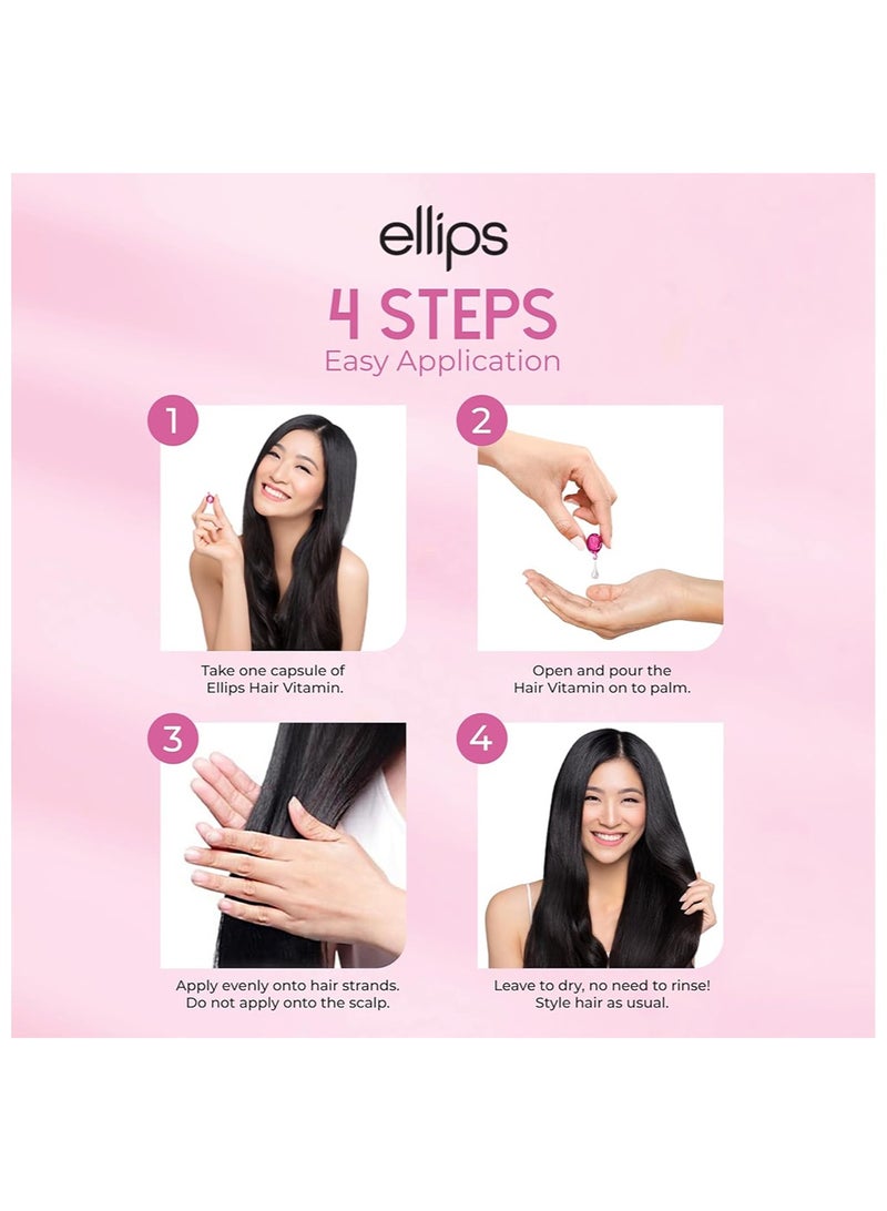 أليبس فيتامين علاج الشعر للشعر، 50 كبسولة - زيت الشعر والحماية الحرارية مصلّم للشعر المقطع، غني بزيت الأرغان وزيت الجوجوبا لدعم صحة الشعر اللامع والنلس - Image 5