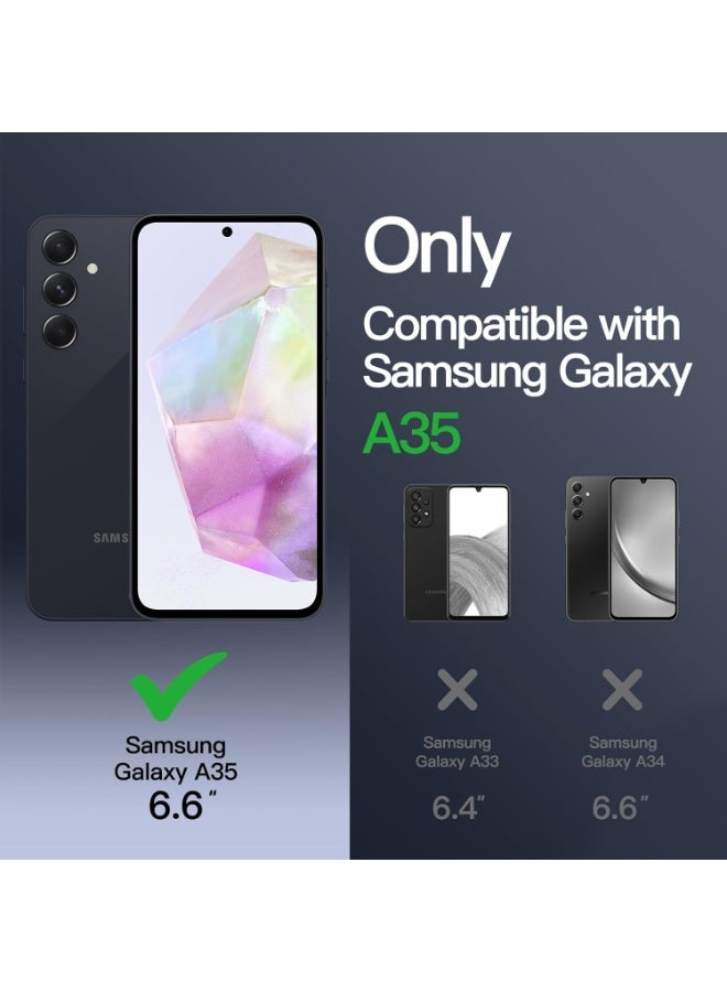 YJS Samsung Galaxy A35 5G Case Cover Soft Silicone Drop Protection Shockproof Slim Case Anti-Scratch Microfiber Lining Cover for Galaxy A35 5G - Image 2