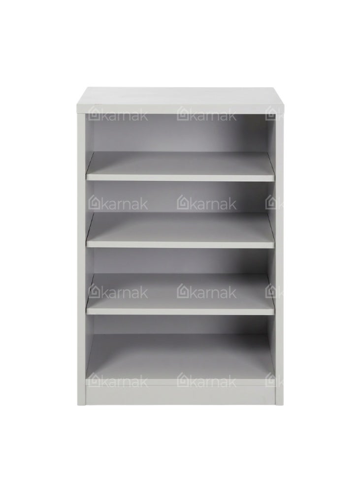 Karnak Cesily stainless steel Shoe Rack | Open Door Shoe Organizer with 4 Shelf Shoe Cabinet | Free-Standing Showcases Shoe Cabinet | shoe Storage Rack for Home & Entryway Furniture (Grey) - Image 2