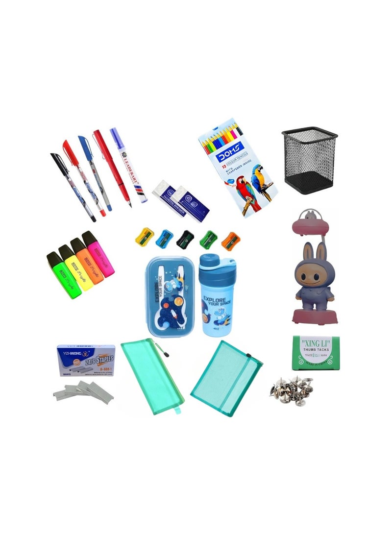 DOMS School box – Set with 18 Essential Supplies for Kids - Image 1