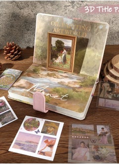 Y&D Large Aesthetic Scrapbook Kit, Vintage Oil Painting Bullet Junk Journal Kit with Supplies, B6 Notebook Full Color Inner Pages DIY Gift for Girl Kid  - Image 3