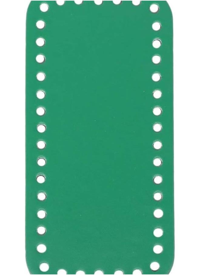 klarako - Purse Bottom Shaper Rectangle Handbag Base Shaper Pu Leather Bag Accessories for DIY Knitting Crochet Green - Image 1
