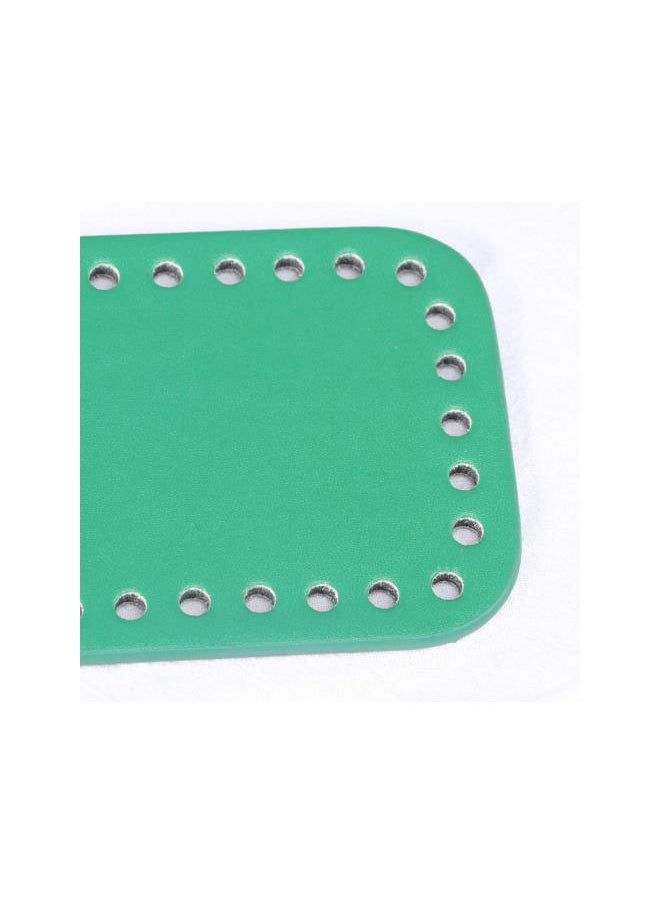 klarako - Purse Bottom Shaper Rectangle Handbag Base Shaper Pu Leather Bag Accessories for DIY Knitting Crochet Green - Image 1