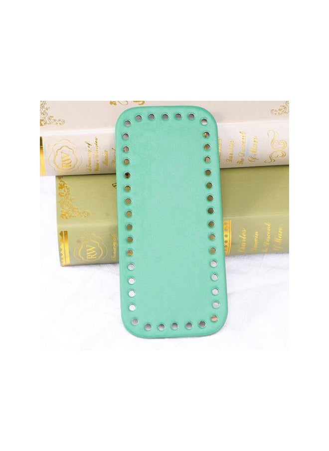 klarako - Purse Bottom Shaper Rectangle Handbag Base Shaper Pu Leather Bag Accessories for DIY Knitting Crochet Green - Image 1