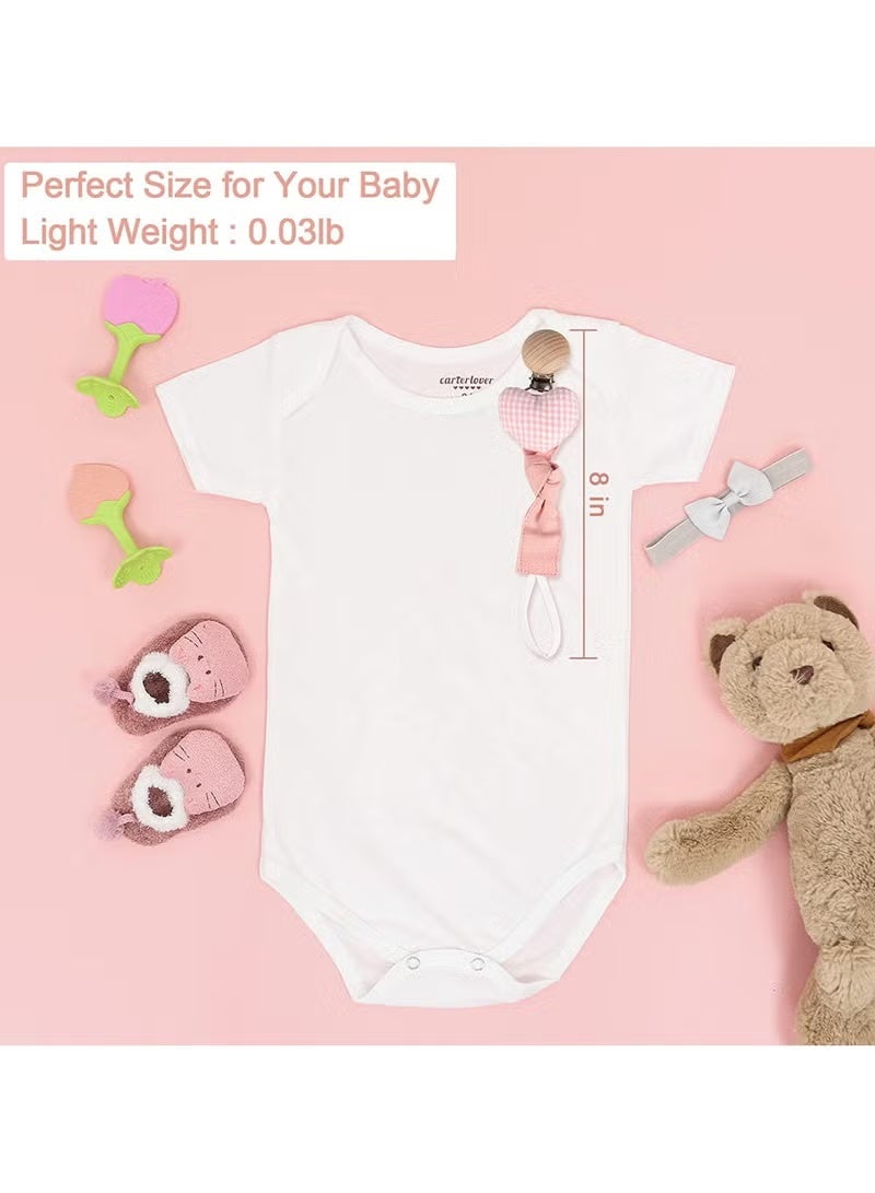 مجموعة من 5 قطع من مشابك اللهاية للأطفال، لعبة عضاضة لتخفيف التسنين، حامل لهاية مهدئ، خرزات مضغ، مجموعة هدايا استحمام للأطفال الصغار، الأولاد والبنات - Image 4