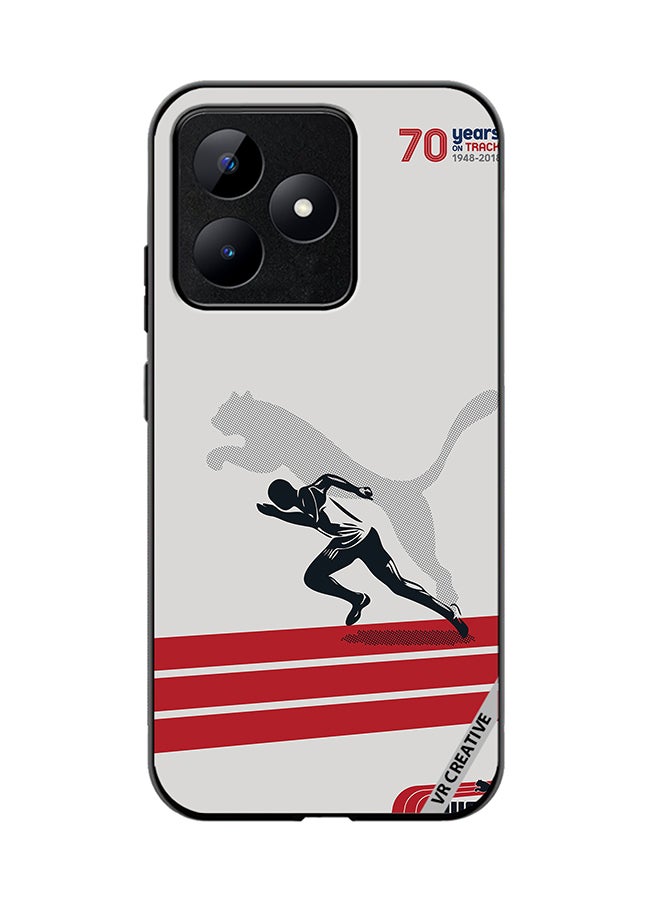 VR CREATIVE Protective Case Cover For Realme C53 Puma Runner Design Multicolour - Image 1