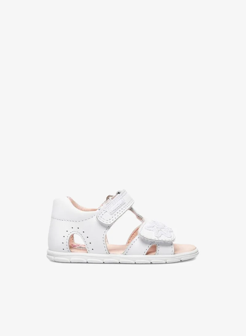 Pablosky Leather Strap Sandals With Hook & Loop Closure