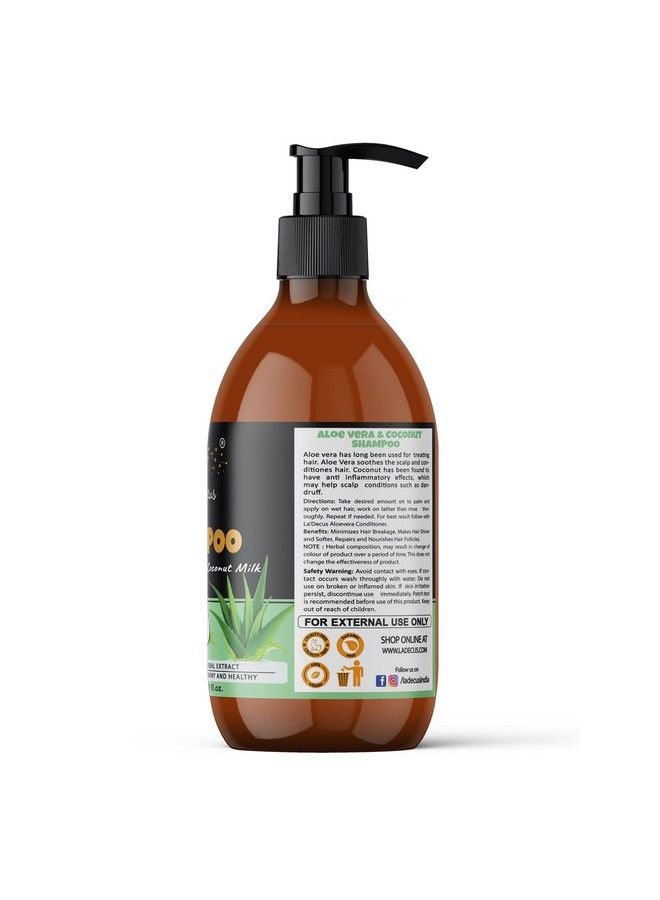 La' Decus INDIA Coconut Aloevera Shampoo For Men And Women (500Ml) - Image 3
