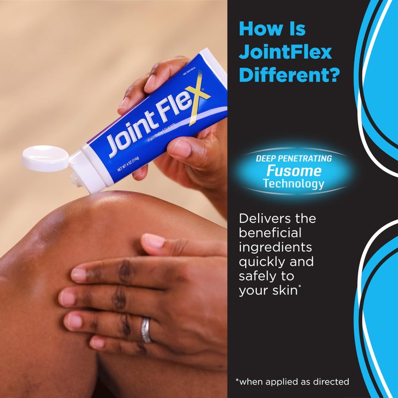 JointFlex كريم تخفيف آلام المفاصل JointFlex، تخفيف آلام التهاب المفاصل، تخفيف آلام المفاصل، أنبوب 4 أونصات - Image 2