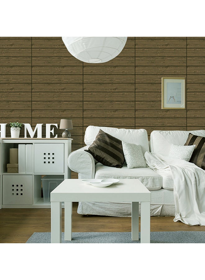 Voberry Self Adhesive 3D Three Dimensional Imitation Board Wall Paste Multicolour 23X30X5cm - Image 2