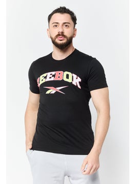 Reebok Men Sportwear Fit Short Sleeve Outdoor T-Shirt, Black  - Image 1