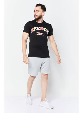 Reebok Men Sportwear Fit Short Sleeve Outdoor T-Shirt, Black  - Image 2