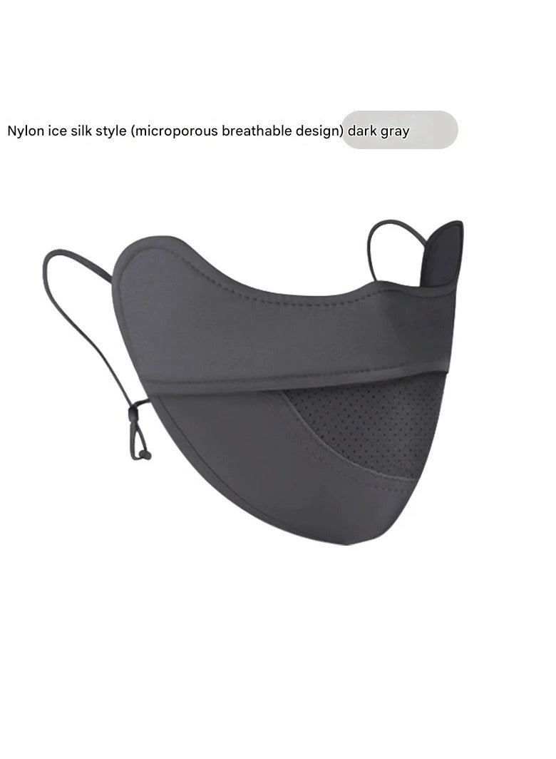 Goolsky Ice Silk Full Face Sun Mask Women Summer UV Protection Breathable Eye Cover Veil  - Image 1