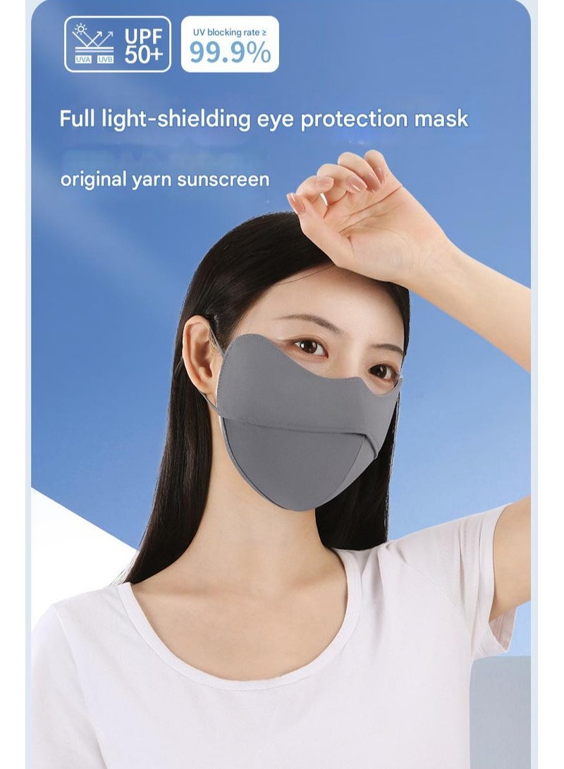 Goolsky Ice Silk Full Face Sun Mask Women Summer UV Protection Breathable Eye Cover Veil  - Image 2