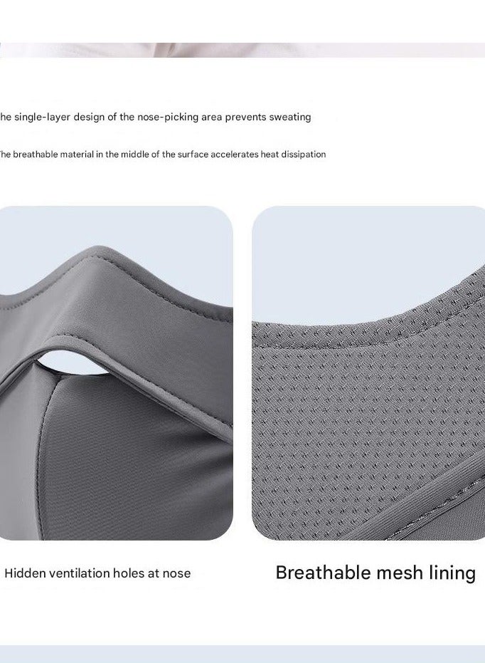 Goolsky Ice Silk Full Face Sun Mask Women Summer UV Protection Breathable Eye Cover Veil  - Image 4