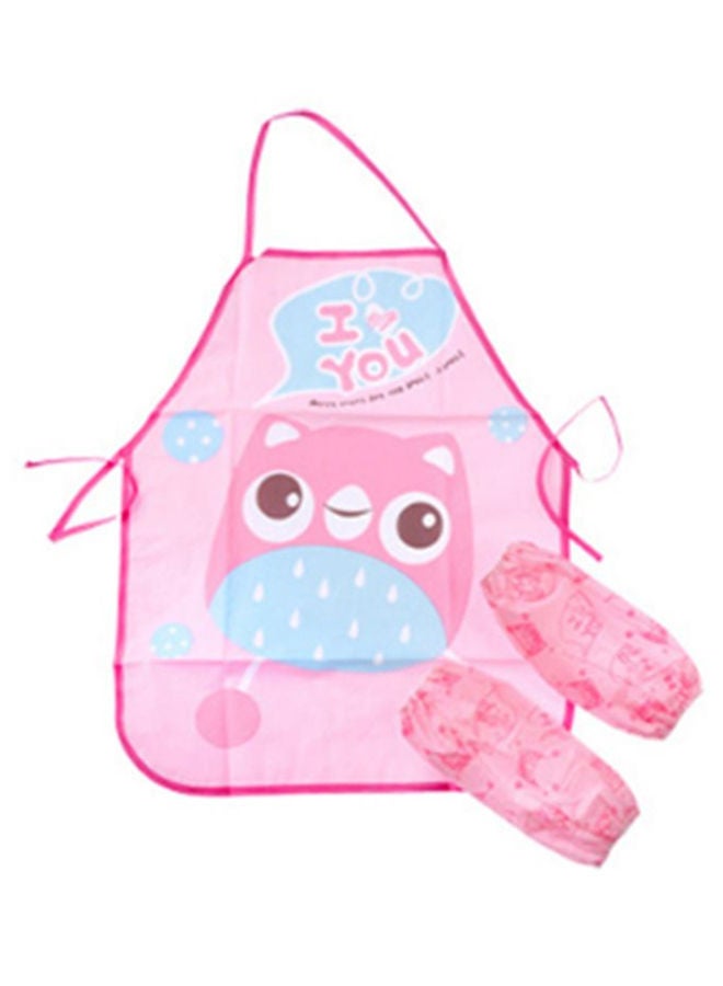 NIBEMINENT Cartoon Printed Feeding Bib With Pair Of Sock