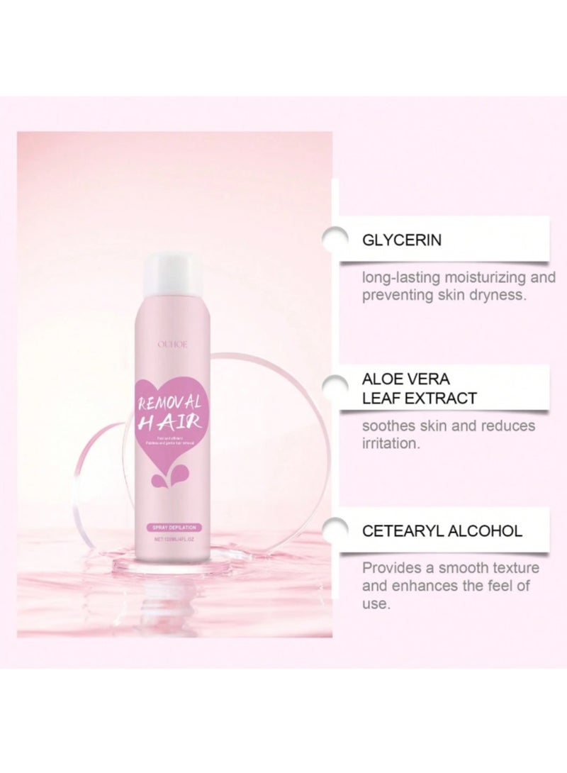 OUHOE Hair Removal Spray 120ml, Fast and Efficient Gentle and Painless Hair Removal. - Image 3