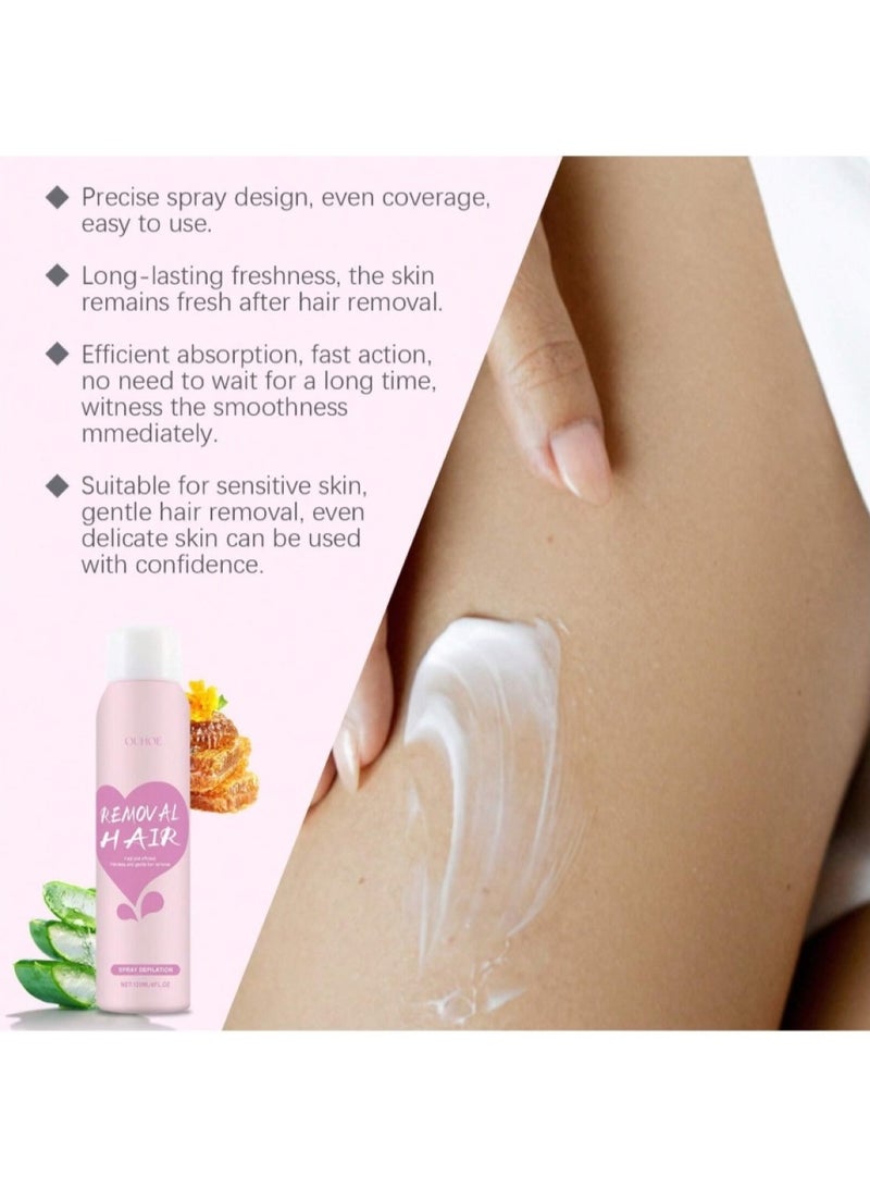 OUHOE Hair Removal Spray 120ml, Fast and Efficient Gentle and Painless Hair Removal. - Image 4