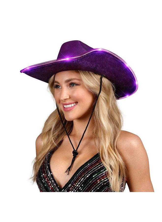 Shiny Light Up Purple Cowboy Hat - pzsku/Z220DA5CA21E77D5D9A43Z/45/_/1735214386/2ca17946-ccab-4f62-8436-7eec6072ef7d