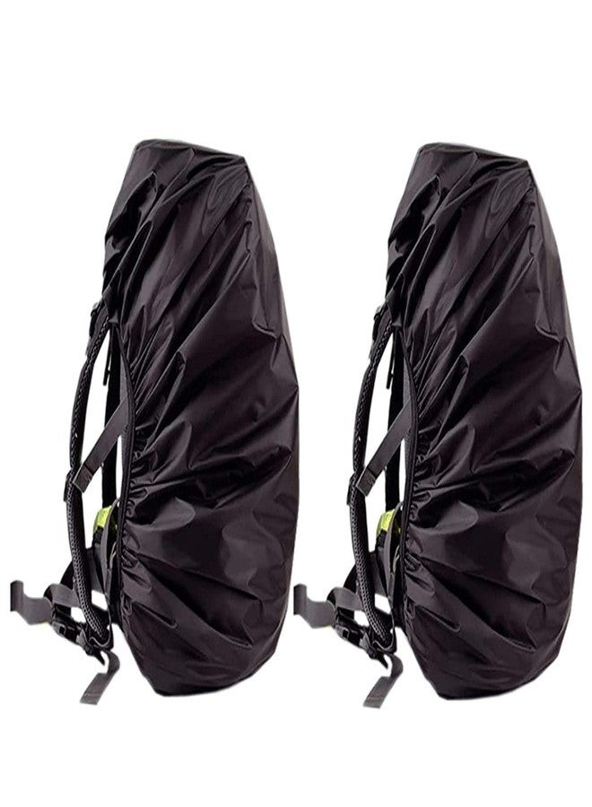 Mark Ample Waterproof Dust Proof Rain Cover for Backpack Bags, 30L-40L Rainproof Dustproof Protector Raincover Adjustable for Hiking Camping Traveling Climbing Cycling, Black (Bag Cover 2 PCK) - Image 3
