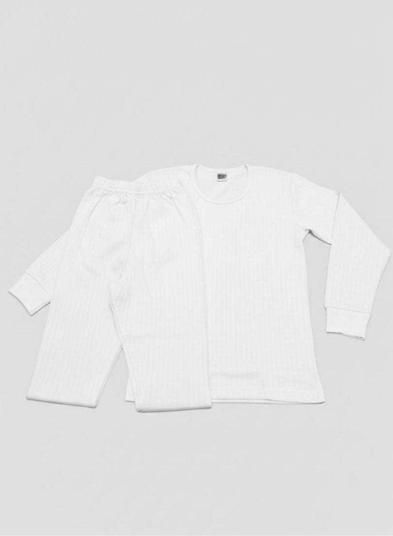 Shiraa Boys Thermal Underwear Set - 100% Cotton - Long Sleeve Top & Pants - Image 1