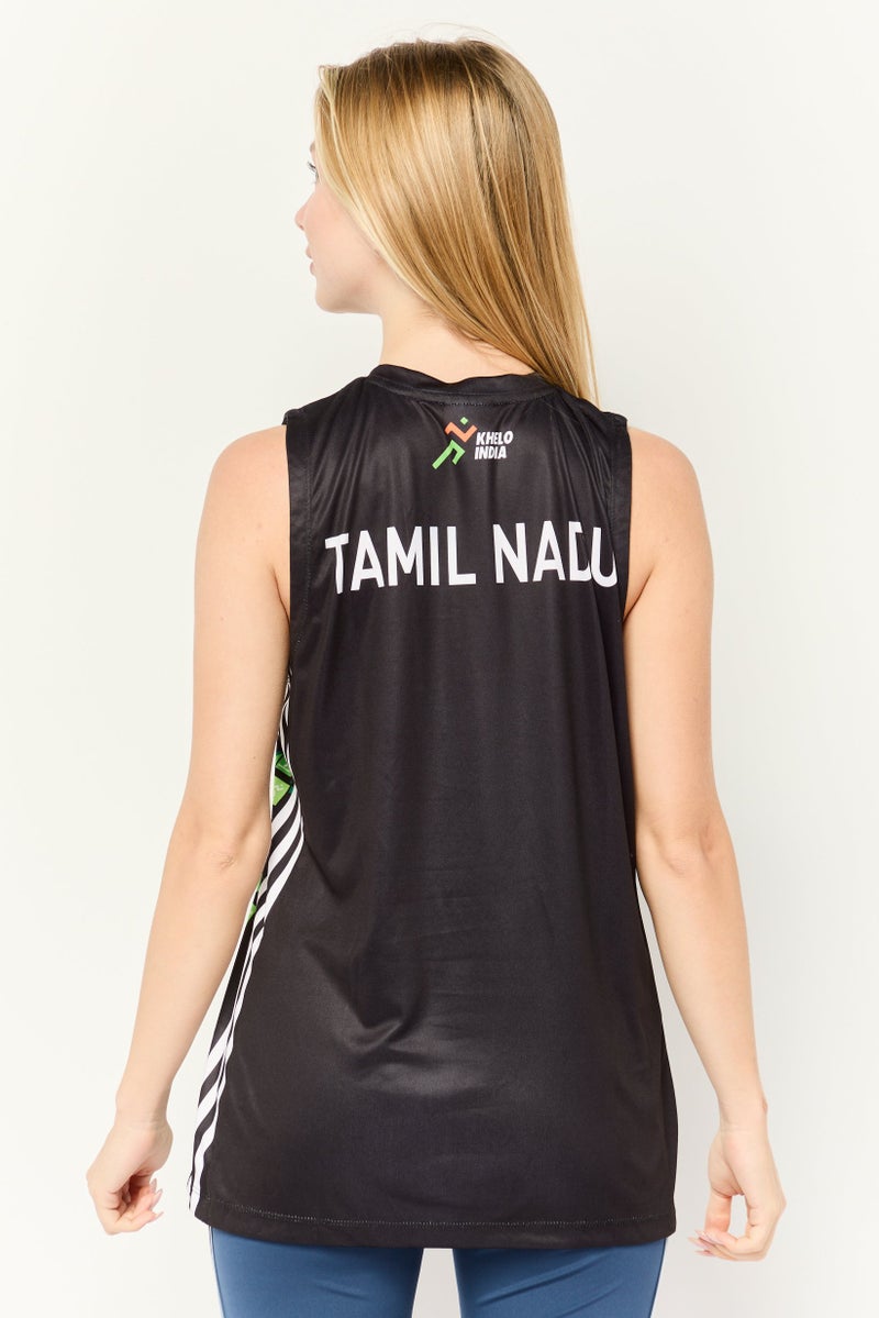 Adidas Women Sportswear Fit Sleeveless Outdoor Jersey, Black  - Image 4