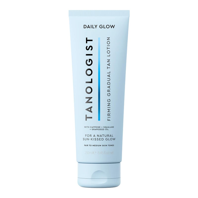 Tanologist Firming Daily Glow Body Lotion Light To Medium Gradual Tanning Lotion StreakFree  Natural Looking Self Tanner Toning Ingredients Vegan  CrueltyFree 845 fl oz250 ml Tube