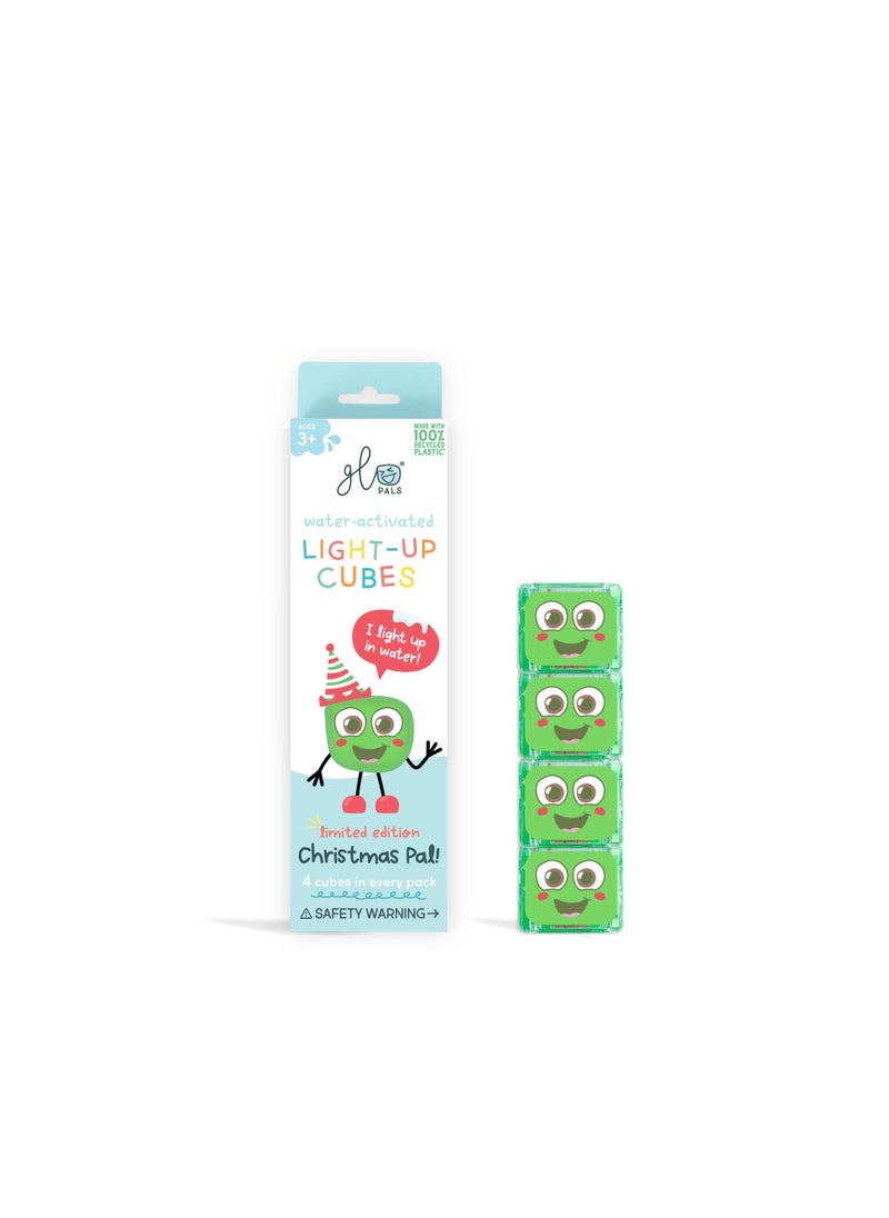 Bamboo Bark - Glo Pals Christmas light up baby & kids bath toys glow cubes, water play - Image 1