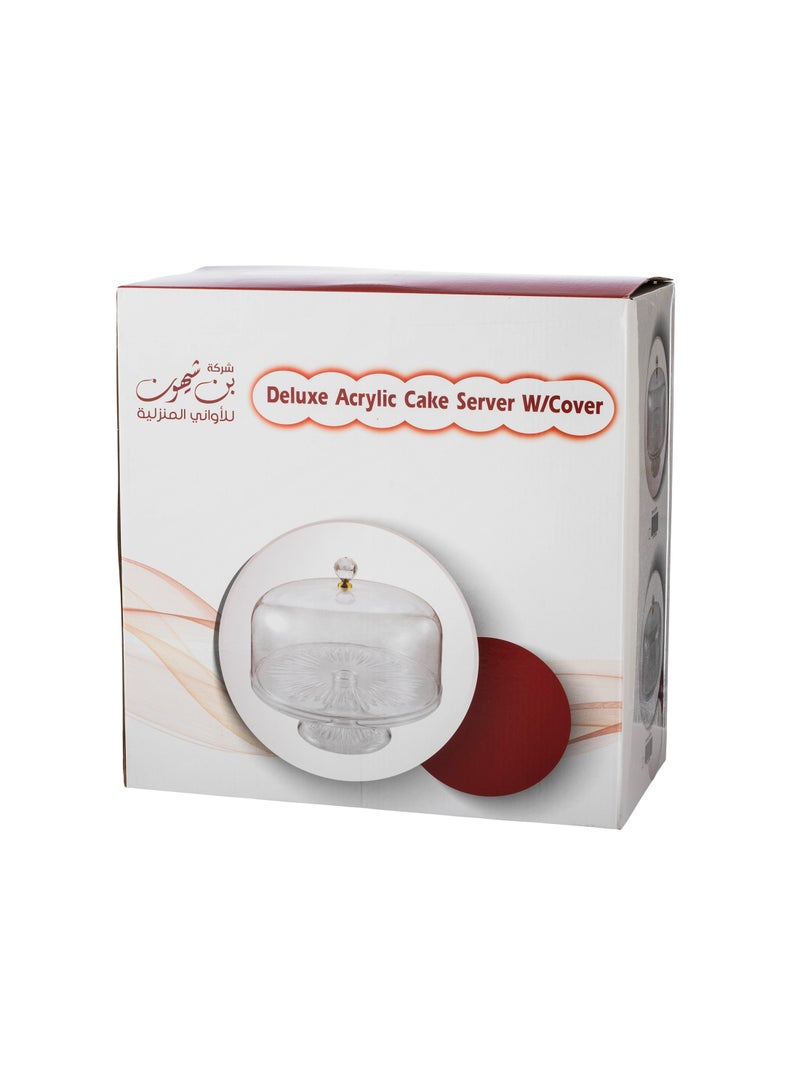Bin Shahon Clear Acrylic Cake Stand with Cover - Image 5