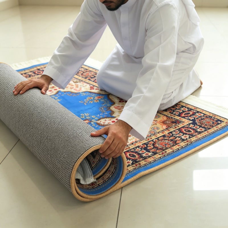 2026 New Persian Style Combed Cotton Retro Floral Non-Slip Home & Hotel Decorative Durable  Carpet - Image 3