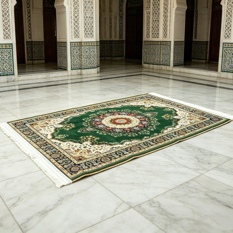 2026 New Persian Style Combed Cotton Retro Floral Non-Slip Home & Hotel Decorative Durable  Carpet - Image 2