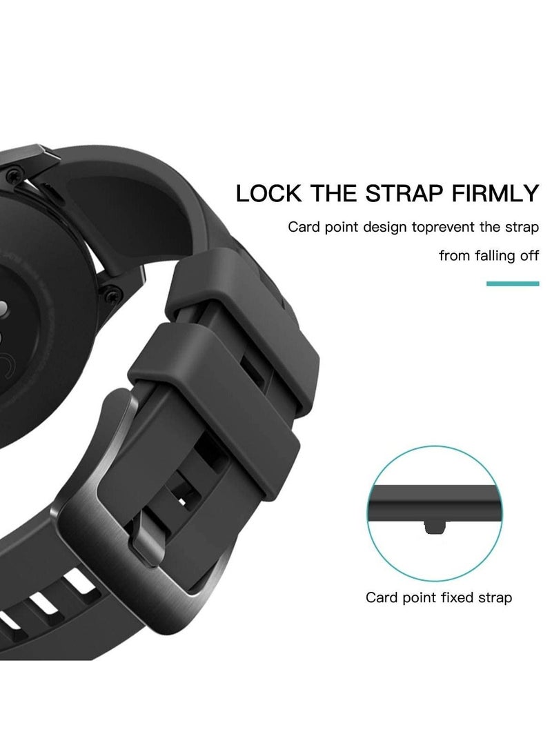 واي آند دي SYOSI 10 Pack Rubber Replacement Watch Band Strap Loops Silicone Keeper Retainer Holder Loop 20mm Black  - Image 4