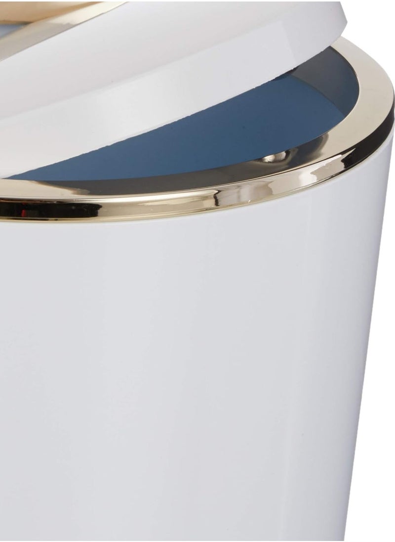 Primanova Lenox Trash Can 6 Liter -White/Gold  - Image 3