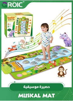GROIC Baby Music Mat Toys, Montessori Toy Toddlers Dance Pad for Kids Sensory Step & Sing Floor Mat Early Educational Toys for Kids,Play Mat for Kids  - Image 1