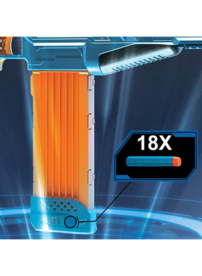 نيرف مسدس بمحرك Elite 2.0 Turbine CS-18، 36 سهمًا رسميًا، مشبك 18 سهمًا، قضبان تكتيكية، نقطة ربط برميلية - Image 5