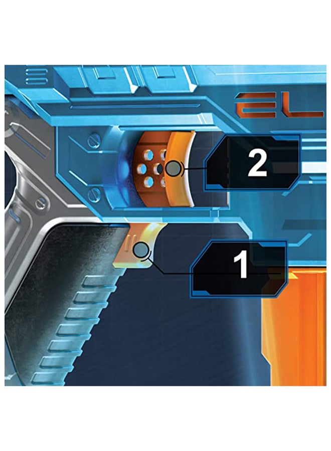 نيرف مسدس بمحرك Elite 2.0 Turbine CS-18، 36 سهمًا رسميًا، مشبك 18 سهمًا، قضبان تكتيكية، نقطة ربط برميلية - Image 4