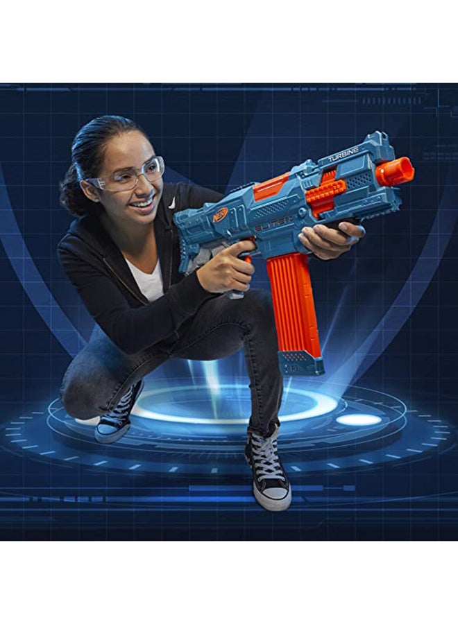 نيرف مسدس بمحرك Elite 2.0 Turbine CS-18، 36 سهمًا رسميًا، مشبك 18 سهمًا، قضبان تكتيكية، نقطة ربط برميلية - Image 3
