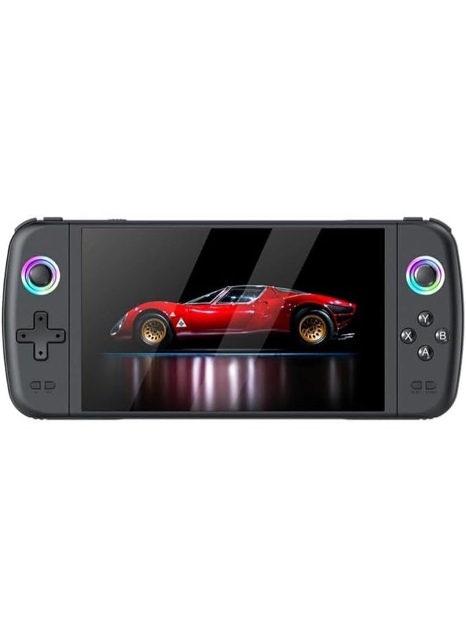 MUNTAQI M27 Handheld Game Console with 7-Inch IPS Screen, 64GB TF Card, 30+ Emulators, 3D Game Support, RGB Joystick Lights, 3000mAh Battery, Retro Portable Gaming Console with Built-in Games - Image 1