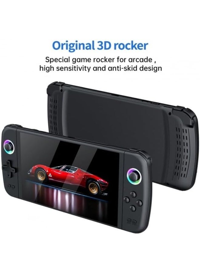 MUNTAQI M27 Handheld Game Console with 7-Inch IPS Screen, 64GB TF Card, 30+ Emulators, 3D Game Support, RGB Joystick Lights, 3000mAh Battery, Retro Portable Gaming Console with Built-in Games - Image 3