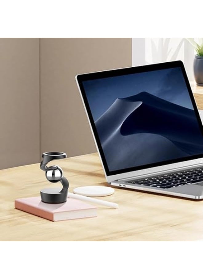 Laravel Gravity Defying Kinetic Desk Toy, Desktop Suspended Gyroscope, Executive Kinetic Spinning Desk Toys, Stress Relief Toys Adults for Desk Decor  - Image 3