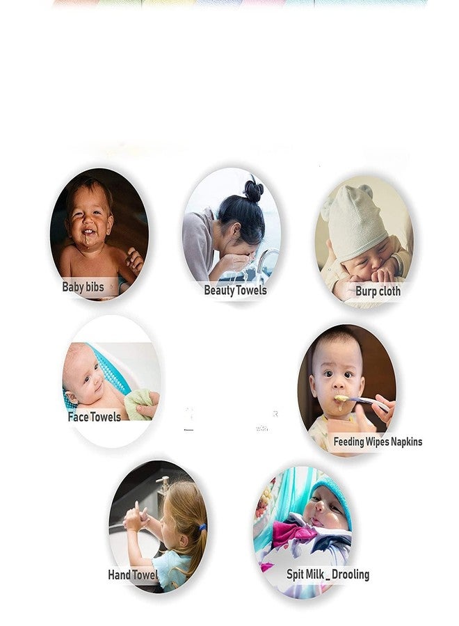 ARSDEWY Small Size Face Hanky Towel/Extra Soft & Super Absorbent Handkerchief Towels for Kids & Newborn Babies (Pack of 15) - Image 4