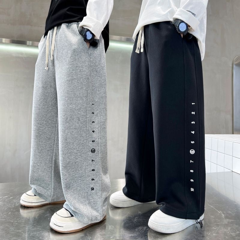 Boys' Sports Pants Large Children'S Wide Leg Long Pants Boys Western Style Casual Pants - Image 2
